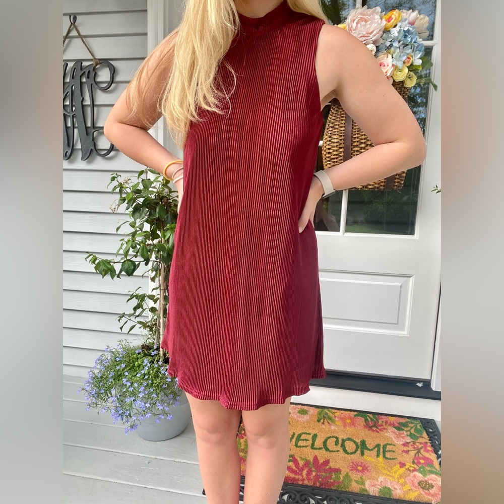 NWT Wine Rope Mini Dress